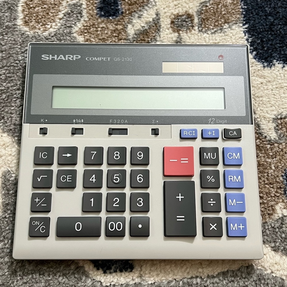NWOT - Sharp Compet QS-2130 Calculator